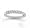 18k White Gold 7 Stone 1/4 Carat Diamond Anniversary Band