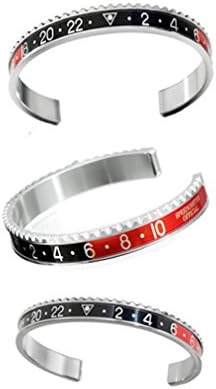 Speedometer Official Steel Bangle - Iconic Luxury Unisex Bracelets - Minded - Designed And Made Entirely In Italy - Red Black Red