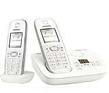 Siemens - Gigaset C595 Duo - Téléphone sansfil DECT avec répondeur - Blanc