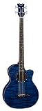 Dean Guitars Exotica Quilt Ash A/E Bass TBL 4-Strings Acoustic-Electric Bass Guitar with Aphex