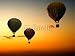 Wallmonkeys Peel and Stick Wall Decals - Balloons at Sunset - Removable Graphic