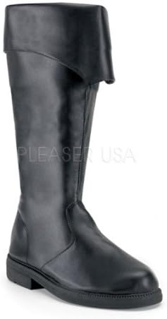 105 (Large 12-13, Black) Pirate Boots Tall