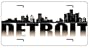 Detroit City License Plate