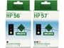Remanufactured HP 56 & 57 Black & Color Ink Cartridges -Pack of 2 -Photosmart 7350, 7450, 7550, 7660, 7760, 7960 Brand
