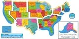 United States Map Bulletin Board Set