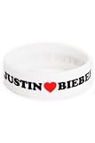 Justin Bieber Heart Rubber Bracelet