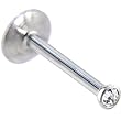 14 Gauge STEEL Crystalline Gem Push-In MONROE Ring - 5/16"
