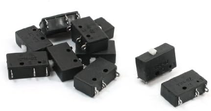 Black 5A 250VAC Basic Snap Action SPDT NO+NC Micro Switch KW4-0Z x 10