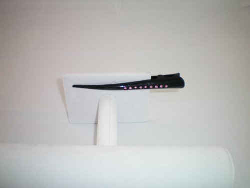 Hair Clip Alligator Style with Pink Crystals