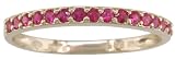 14KT Ruby Stacker Band