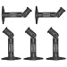VideoSecu 5 Black Deluxe Universal Speaker Mount Brackets for Walls and Ceilings 1XZ