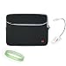 Black Amazon Kindle DX Carrying Sleeve With Extra Pocket + White Ebook Reader Light + Vangoddy TM, Live*Laugh*Love wrist band!!! (Kindle DX Not Included)