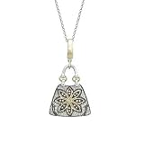 14K Two Tone Gold Diamond Necklace (0.15 ctw, G-H, SI1)