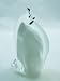 Murano Design Glass White Mouse Animal art Sculpture PW-152