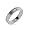 Eve's Addiction Mens Thin Stainless Steel Wedding Band with Single CZ, 10