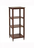 Media Storage Tower in Antique Cherry Finish