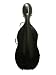 Tonareli Fiberglass Cello Case w/ wheels - Black
