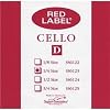 Super Sensitive Red Label 6127 Cello D String, 4/4