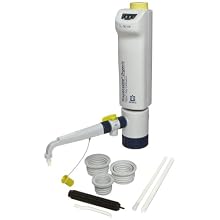 BrandTech Glass Adjustable Volume Dispensette Organic Digital Bottletop Dispenser with SafetyPrime Valve
