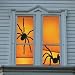 Shady Spiders Translucent Window Decorations