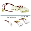 Cables To Go - 27078 - 6in 3-pin Fan to 4-pin Pass-Through Power Cable