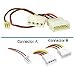 Cables To Go - 27078 - 6in 3-pin Fan to 4-pin Pass-Through Power Cable