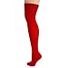 RED OVER THE KNEE KNITTED SOCKS