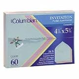 COLUMBIAN ENVELOPE / Invitational Envelope, #5-1/2, 24 lb.,4-3/8x5-3/4,Asst Clr / WEVCO199 / Sold as 60 Per Pack / Mfr Part # CO199