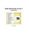Math Mammoth Grade 7 Worksheets Answer Key