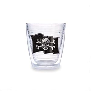 Tervis Tumbler Pirate Flag with Swords 12-Ounce Double Wall Insulated Tumbler, Set of 4 by