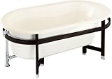 Kohler Iron Works Tellieur Bath With Black Forest Wood Surround and White Exterior K-727-2W-52