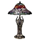 Buy Dale Tiffany 8503 215 Peacock Tail Table Lamp, Antique Bronze and Art Glass Shade by Dale Tiffany Lamps