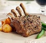 Search : Anderson Ranch Grass Fed Lamb, Frenched Lamb Rack, Two 26 oz 8 bone racks