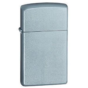 Fox Satin Chrome Zippo Lighter, Chrome