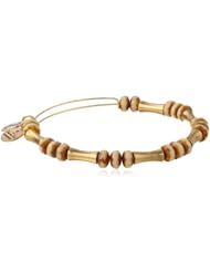 Alex and Ani "Edens Equinox" Glade Expandable Wire Russian Gold Bangle Bracelet, 7.25"
