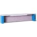 Equipto 467T4 Steel Aerial Shelf with Electrical Power, 4' L x 24" H x 16-1/2" D, for Workcenters, Textured Regal Blue