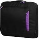 Belkin F8N097EA088 Neoprene Messenger Bag for Netbooks Up to 12.1 inch - Jet/Royal Lilac