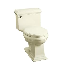 KOHLER K-3451-96 Memoirs Comfort Height Elongated Toilet with Classic Design, Biscuit