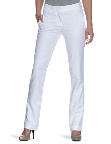 VERO MODA Damen Hose, 10077308 Lucky Straight Pant, Gr. 36, Wei&szlig; (OPT.WHITE) Preisvergleich
