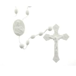 White Rosary - 17'' in Length