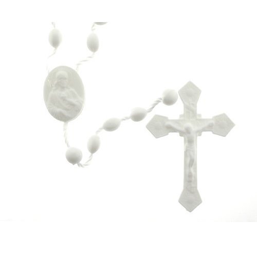 White Rosary - 17'' in Length