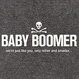 Baby Boomer w/Skull Graphite T-Shirt