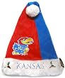 Kansas Jayhawks Color Block Santa Hat - College Athletics Sports Merchandise