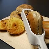 Brooklyn Bagel Slicer Knife Stainless Steel & White