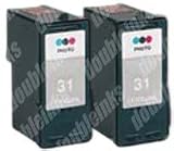 Double Pack Lexmark 31 (18C0031) Photo Color Remanufactured