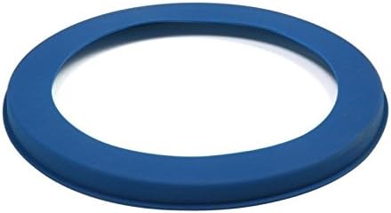 Silicone 10" Pie Crust Pan Shield Blue Prevents Burn Spills