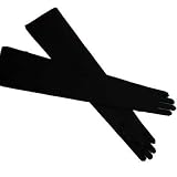 MATTE BLACK OPERA LENTH LONG FORMAL GLOVES