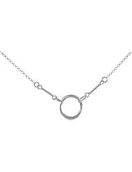 Sterling Silver Circle of Life Necklace, 16 inches