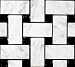Carrara Venato Honed Basketweave (Sample)