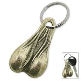 Brass Balls Keyring, Keychain, Novelty Key Fob